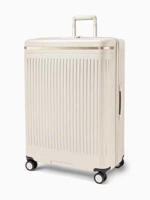 Walizka duża z poliwęglanu beżowa Puccini