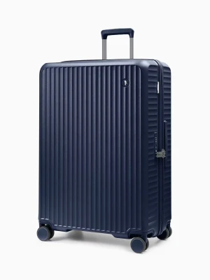 Walizka duża z poliwęglanu na czterech kołach granatowa Puccini