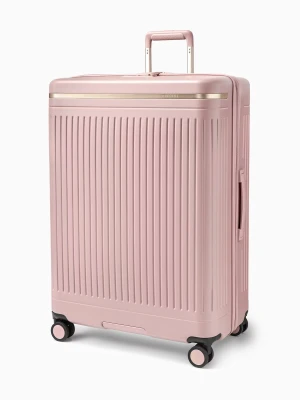 Walizka duża z poliwęglanu różowa Puccini