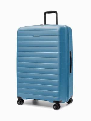 Walizka duża z poszerzeniem z polipropylenu niebieska Puccini