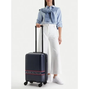 Walizka kabinowa Beverly Hills Polo Club CEO-BHPC-S-006-08-NAVY Granatowy