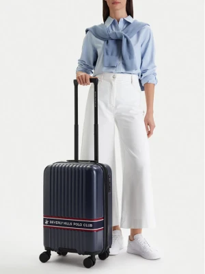 Walizka kabinowa Beverly Hills Polo Club CEO-BHPC-S-006-08-NAVY Granatowy