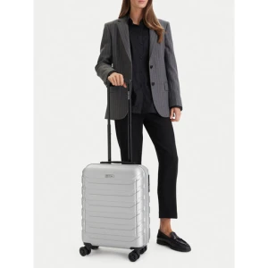 Walizka kabinowa GINO ROSSI CEO-GIN-S-003-05-SILVER Srebrny