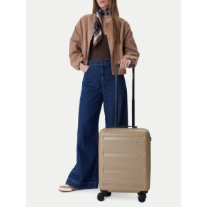 Walizka kabinowa GINO ROSSI CEO-GIN-S-004-BEIGE Beżowy