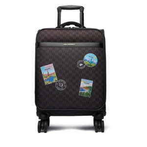 Walizka kabinowa KARL LAGERFELD Ikon Monogram B1W30253 Brązowy