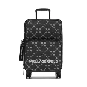 Walizka kabinowa KARL LAGERFELD K/Monogram Jkrd 2.0 Trolley 236W3024 Szary