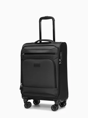 Walizka kabinowa miękka czarna Puccini