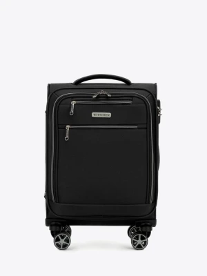 Walizka kabinowa miękka z poliestru czarna Wittchen