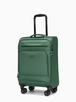 Walizka kabinowa miękka zielona Puccini