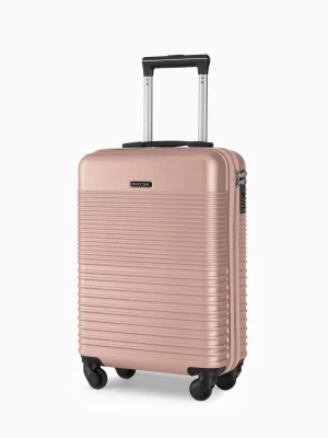 Walizka kabinowa na 4 kółkach różowa Puccini