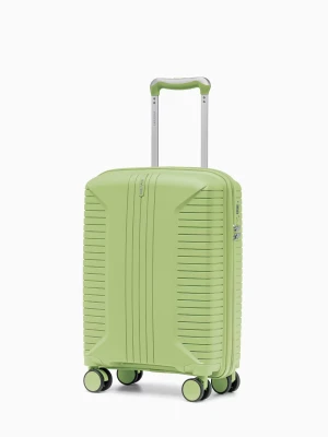 Walizka kabinowa na kółkach z polipropylenu jasnozielona Puccini