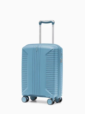 Walizka kabinowa na kółkach z polipropylenu niebieska Puccini