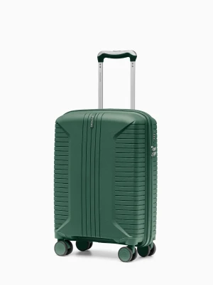 Walizka kabinowa na kółkach z polipropylenu zielona Puccini