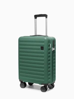 Walizka kabinowa na kółkach z poliwęglanu zielona Puccini