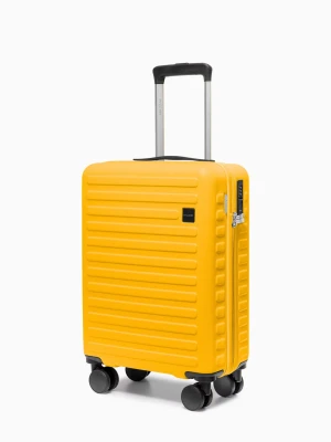 Walizka kabinowa na kółkach z poliwęglanu żółta Puccini