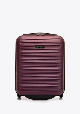 Walizka kabinowa z ABS-u bordowa Wittchen