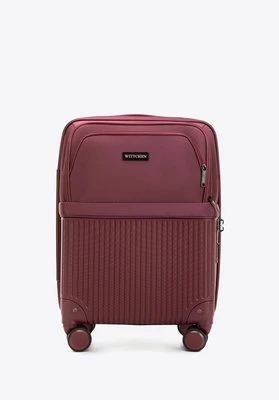 Walizka kabinowa z ABS-u i nylonu burgund Wittchen