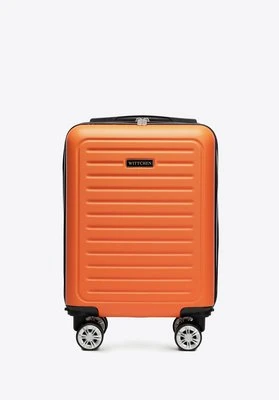 Walizka kabinowa z ABS-u z odpinanymi kółkami pomarańczowa Wittchen