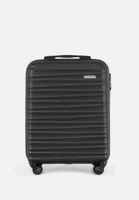 Walizka kabinowa z ABS-u z żebrowaniem czarna Wittchen