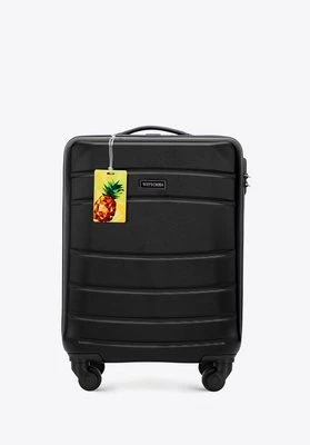 Zdjęcie produktu Walizka kabinowa z ABS - u żłobiona z identyfikatorem czarna Wittchen