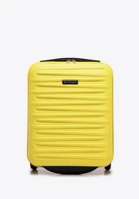 Walizka kabinowa z ABS-u żółta Wittchen