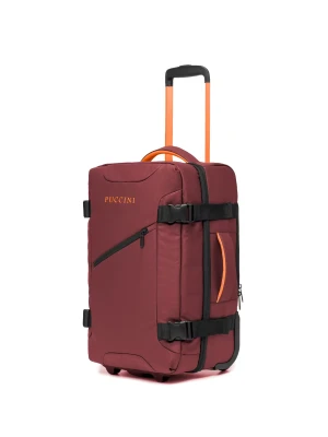 Walizka kabinowa z funkcją plecaka czerwona Puccini