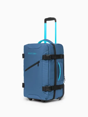 Walizka kabinowa z funkcją plecaka niebieska Puccini