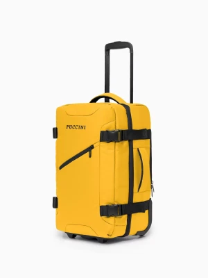 Walizka kabinowa z funkcją plecaka żółta Puccini