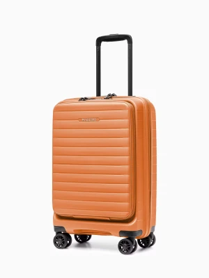 Walizka kabinowa z kieszenią na laptopa z polipropylenu pomarańczowa Puccini