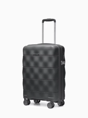 Walizka kabinowa z lekkiego polipropylenu czarna-bazaltowa Puccini