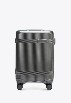 Walizka kabinowa z polikarbonu o błyszczącym wykończeniu grafitowa Wittchen