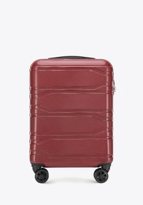 Walizka kabinowa z polikarbonu tłoczona czerwona Wittchen