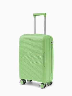 Walizka kabinowa z zamkiem szyfrowym z polipropylenu zielona Puccini