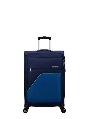 Walizka na kółkach American Tourister granatowy