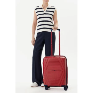 Walizka średnia Beverly Hills Polo Club BHPC-WAL-006-S Czerwony