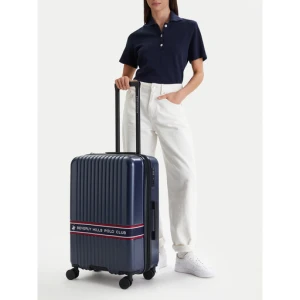 Walizka średnia Beverly Hills Polo Club CEO-BHPC-M-006-08-NAVY Granatowy