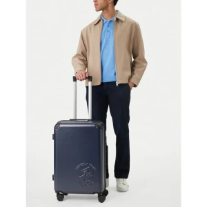 Walizka średnia Beverly Hills Polo Club CEO-BHPC-M-009-09-NAVY Granatowy