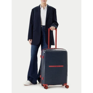 Walizka średnia Beverly Hills Polo Club CEO-BHPC-WAL-005-M Granatowy