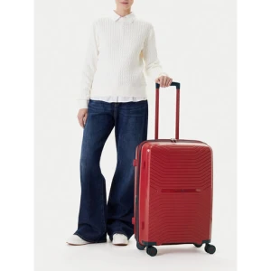 Walizka średnia Beverly Hills Polo Club CEO-BHPC-WAL-006-M Czerwony