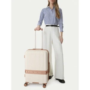 Walizka średnia Beverly Hills Polo Club CEO-BHPC-WAL-008-M Beżowy