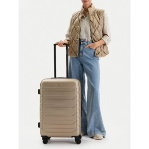 Walizka średnia GINO ROSSI C-GIN-M-002-05-GOLD Złoty