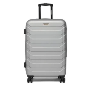 Walizka średnia GINO ROSSI C-GIN-M-003-05-SILVER Srebrny