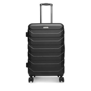 Walizka średnia GINO ROSSI CEO-GIN-M-001-05-BLACK Czarny