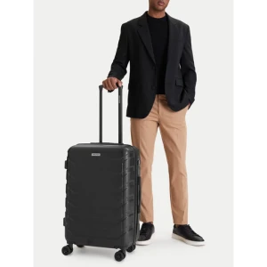 Walizka średnia GINO ROSSI CEO-GIN-M-001-05-BLACK2 Czarny