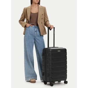 Walizka średnia GINO ROSSI CEO-GIN-M-001-05-BLACK3 Czarny