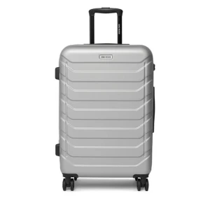 Walizka średnia GINO ROSSI CEO-GIN-M-003-05-SILVER Srebrny