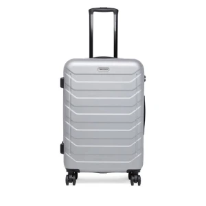 Walizka średnia Gino Rossi GIN-M-003-05-SILVER Srebrny