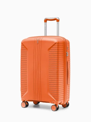 Walizka średnia na kółkach z polipropylenu pomarańczowa Puccini