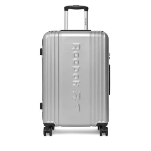 Walizka średnia Reebok RBK-WAL-003-07-CCC-M Srebrny