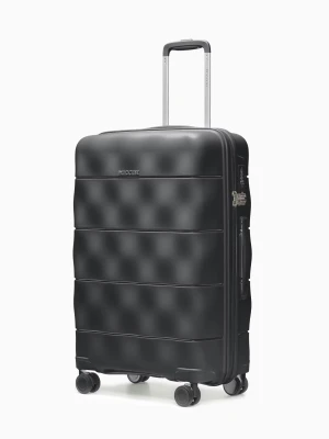 Walizka średnia z lekkiego polipropylenu czarna bazaltowa Puccini